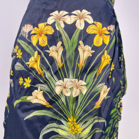 NWOT Farm Rio Flowers Arch Wrap Front Floral Flowers Mini Skirt Size S - Picture 5 of 13